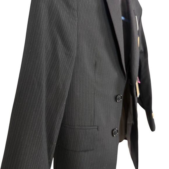 Michael Kors Boys Kids Pinstriped Suit Jacket Blazer Dressy Ring Bearer NWT sz 8 - Picture 3 of 16